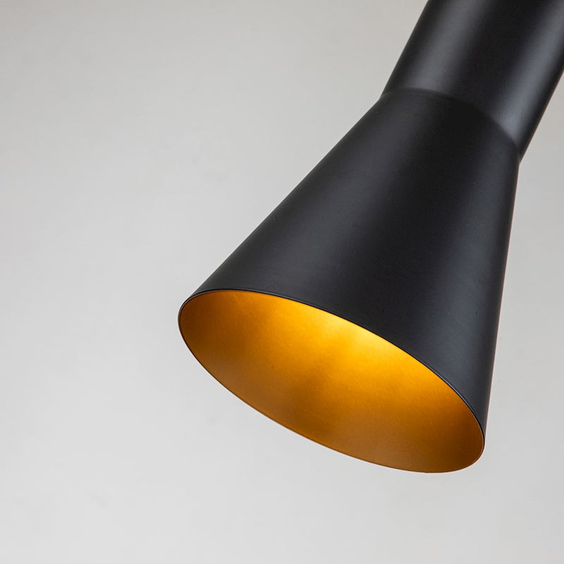 Lucas McKearn Bijou 1 Light Pendant, Matte Black