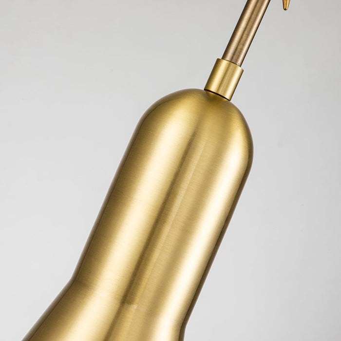 Lucas McKearn Etoile 1 Light Pendant, Aged Brass