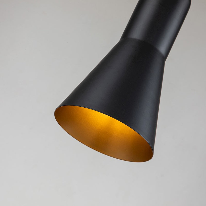 Lucas McKearn Etoile 1 Light Pendant, Matte Black