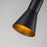 Lucas McKearn Etoile 1 Light Pendant, Matte Black