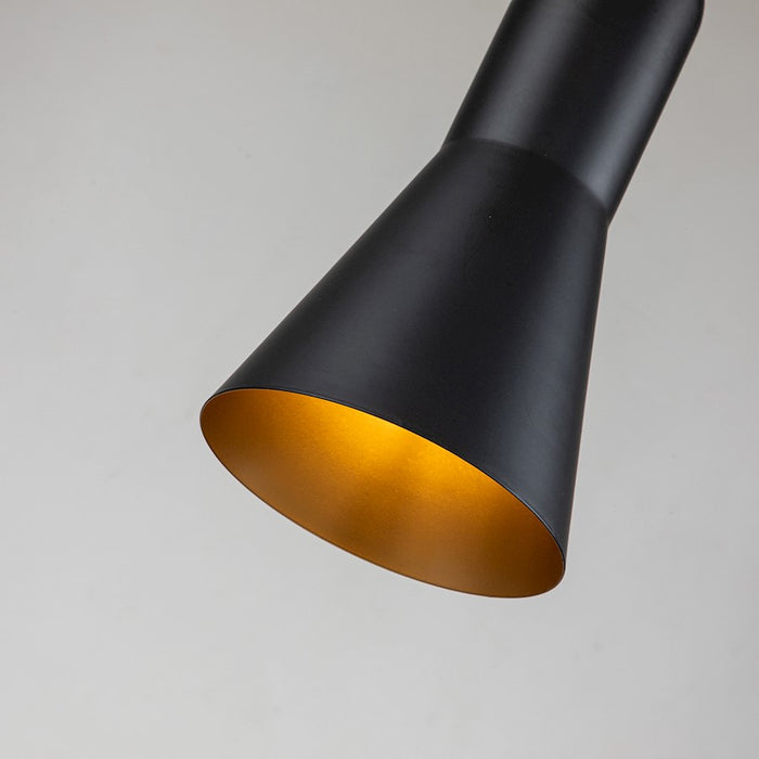 Lucas McKearn Etoile 1 Light Pendant, Matte Black