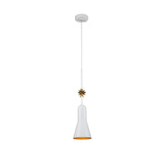 Lucas McKearn Etoile 1 Light Pendant, White - PD00118W-1