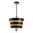 Lucas McKearn South Beach Up-Side-Down Striped Pendant, Black/White - PD1019