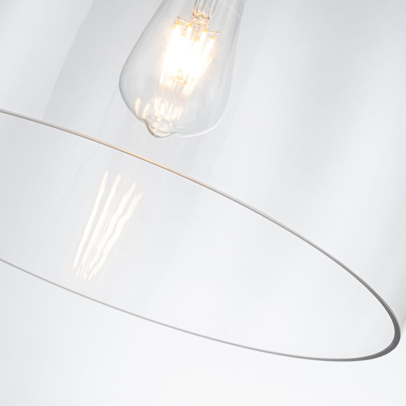 Lucas McKearn Audubon Park 1 Light 14" Pendant, Gold/Clear