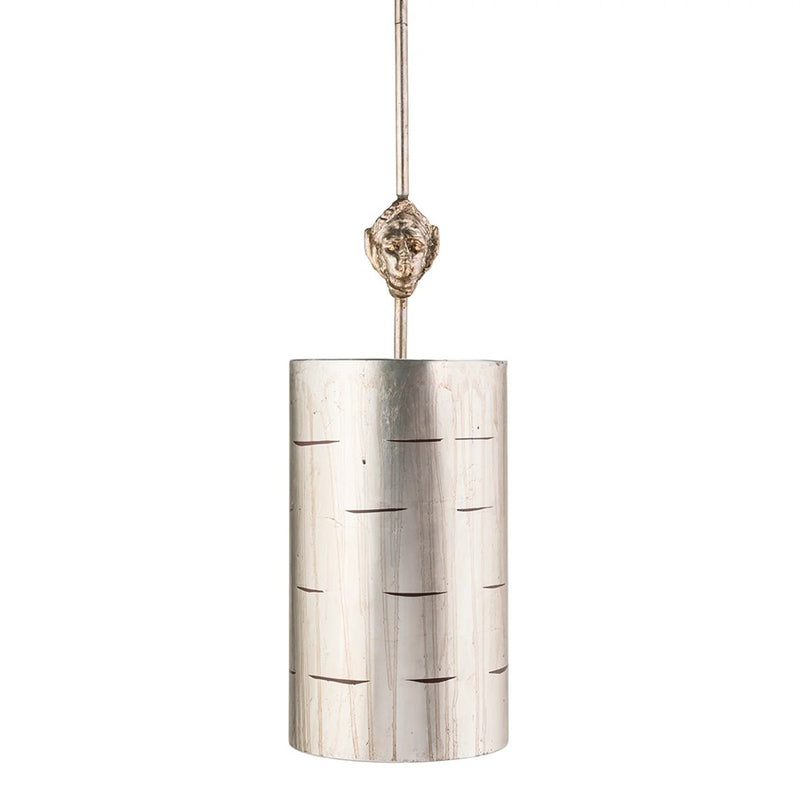 Lucas McKearn Fragment 1Lt Pendant, Silver/Glaze/Silver Parchment