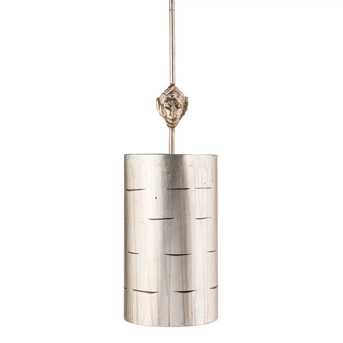 Lucas McKearn Fragment 1Lt Pendant, Silver/Glaze/Silver Parchment