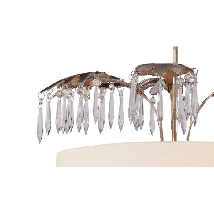 Lucas McKearn Antoinette 5 Light Pendant, Gold/Silver Leaf