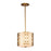 Lucas McKearn Ziggy 2 Light Mini Pendant, Laquered Gold/Opal Etched - PD1185LG-1