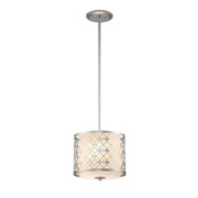 Lucas McKearn Ziggy 2Lt Mini Pendant, Laquered Silver/Opal Etched - PD1185LS-1