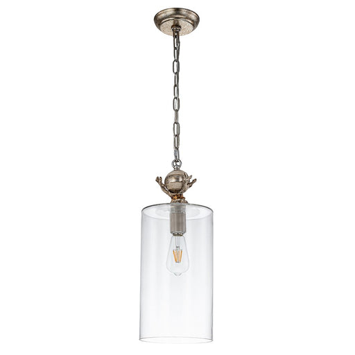 Lucas McKearn Trellis 1 Light Pendant, Cream/Clear