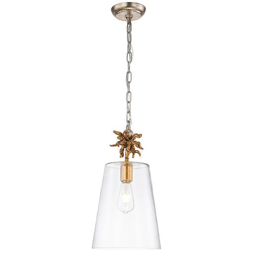 Lucas McKearn Neo 1 Light Pendant, Gold/Clear - PD1260G-1