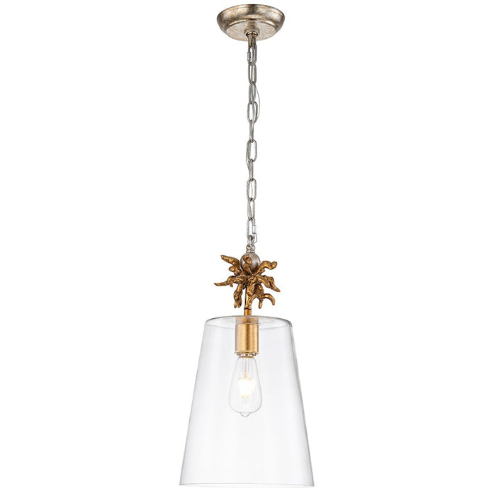 Lucas McKearn Neo 1 Light Pendant, Gold/Clear - PD1260G-1