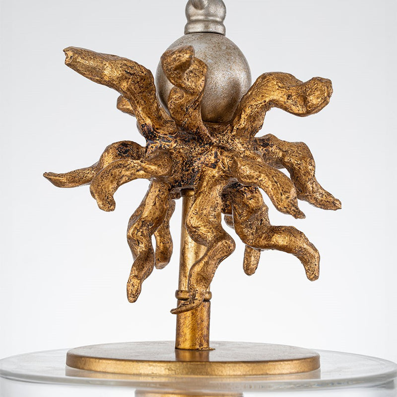 Lucas McKearn Neo 1 Light Pendant, Gold/Clear