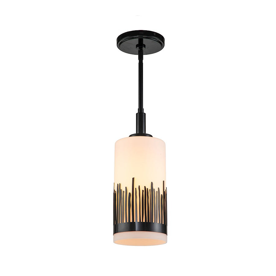 Lucas McKearn Sawgrass 1Lt Pendant, Laquered Black/Opal Etched - PD20319BLK-1