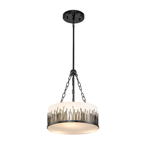 Lucas McKearn Sawgrass 2Lt Pendant, Laquered Black/Opal Etched - PD20319BLK-2