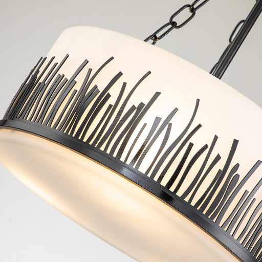 Lucas McKearn Sawgrass 2Lt Pendant, Laquered Black/Opal Etched