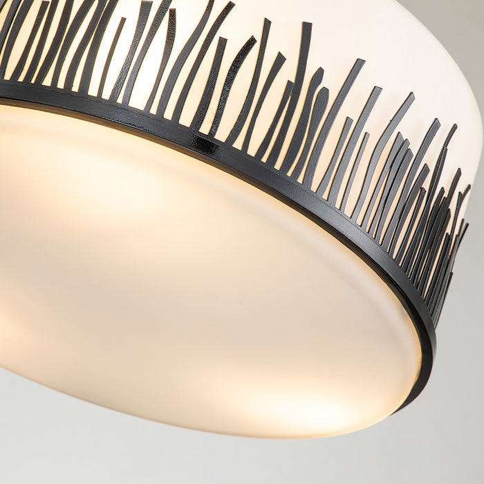 Lucas McKearn Sawgrass 2Lt Pendant, Laquered Black/Opal Etched