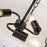Lucas McKearn Sawgrass 3Lt Pendant, Laquered Black/Opal Etched