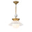 Lucas McKearn Saucer 1 Light 15" Pendant, Aged Brass/Opal - PD30210-14