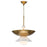 Lucas McKearn Saucer 1 Light 20" Pendant, Aged Brass/Opal