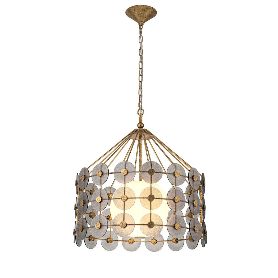 Lucas McKearn Meridian 3Lt Pendant, Gold/Smoked Glass/Smoke Glass - PD30213-21
