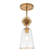 Lucas McKearn Staring 1Lt Pendant, Clear Glass/Gold/Clear - PD3027G-10C