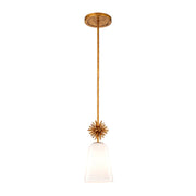 Lucas McKearn Staring 1Lt Pendant, Opal Glass/Distressed Gold/Opal - PD3027G-10W