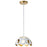 Lucas McKearn Pebbles 1 Light 10" Pendant, White/Frosted Glass - PD7369W-10
