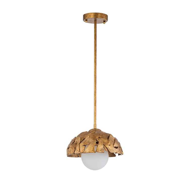 Lucas McKearn Mosaic Luxe 1 Light 10" Pendant, Gold