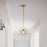 Lucas McKearn Sun King 1 Light Pendant, Gold Leaf