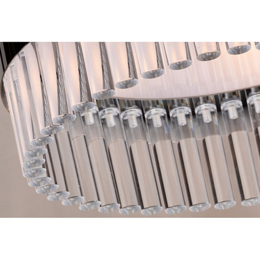 Lucas McKearn Metro 6 Light Pendant, Clear/Smokey Dark Chrome