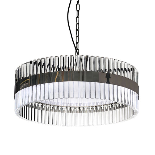 Lucas McKearn Metro 9 Light Pendant, Clear/Smokey Chrome - PD9072-60
