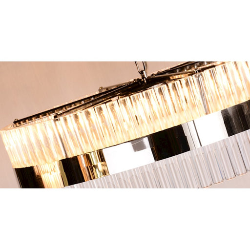 Lucas McKearn Metro 9 Light Pendant, Clear/Smokey Chrome