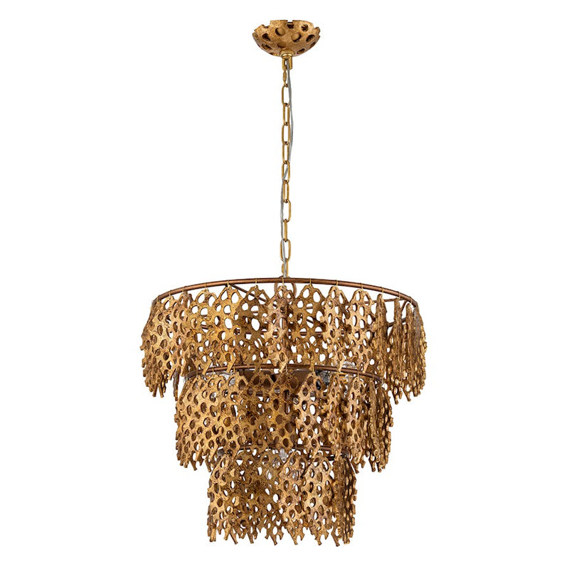 Lucas McKearn Coral Luxe 4 Light Pendant, Gold