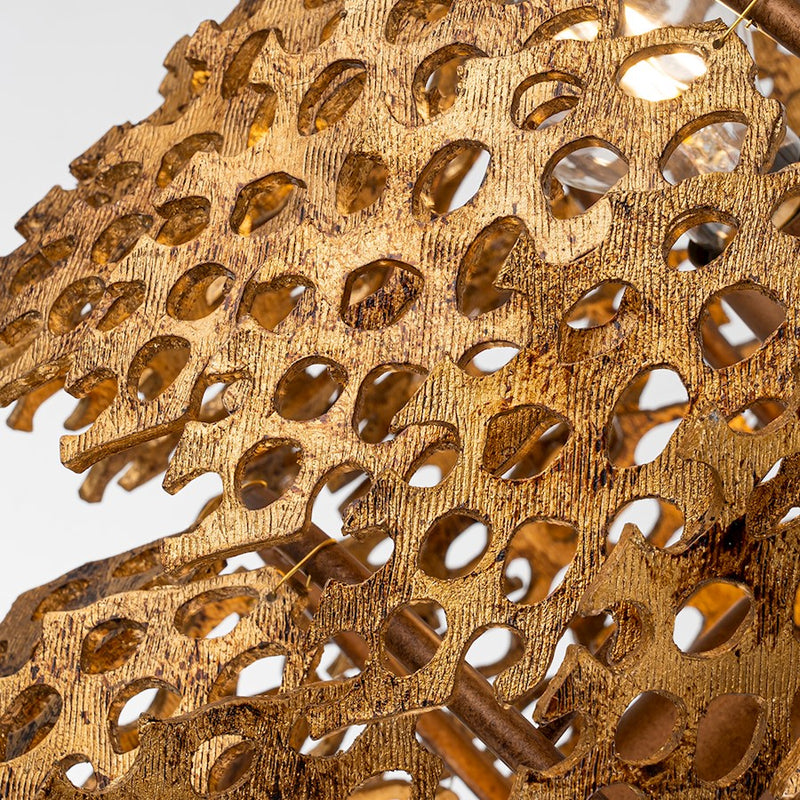 Lucas McKearn Coral Luxe 4 Light Pendant, Gold
