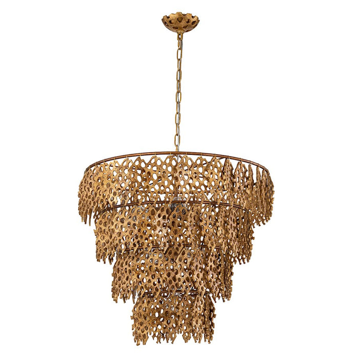 Lucas McKearn Coral Luxe 6 Light Pendant, Gold