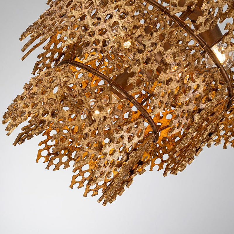 Lucas McKearn Coral Luxe 6 Light Pendant, Gold