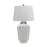 Lucas McKearn Bexley 1Lt Table Lamp, White/Ivory/Nickel - QN-BEXLEY-TL-WPN