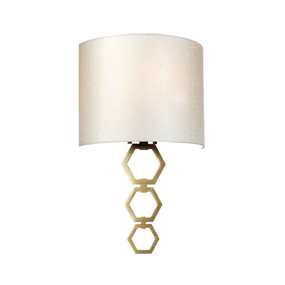 Lucas McKearn Clark 1 Light 12" Sconce, Aged Brass - SC-CLARK-MEDIUM-AB