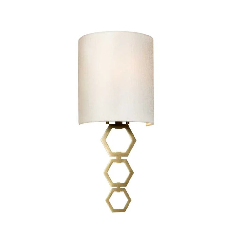 Lucas McKearn Clark 1 Light 8" Sconce, Aged Brass - SC-CLARK-SMALL-AB