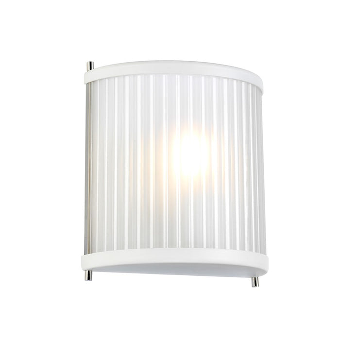 Lucas McKearn Corona 1 Light Sconce, White - SC-CORONA1-WPN