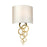 Lucas McKearn Curtis 1 Light Sconce, Aged Brass/Ivory Shade - SC-CURTIS-MEDUM-AB