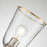 Lucas McKearn Staring 1 Light Sconce, Silver Leaf/Clear/Gold Trim