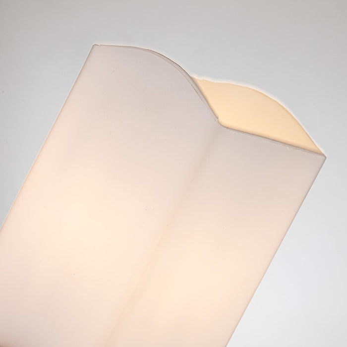 Lucas McKearn Elan 2 Light Sconce, Gold Leaf/Opal Etched