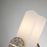 Lucas McKearn Elan 2 Light Sconce, Silver Leaf/Opal Etched