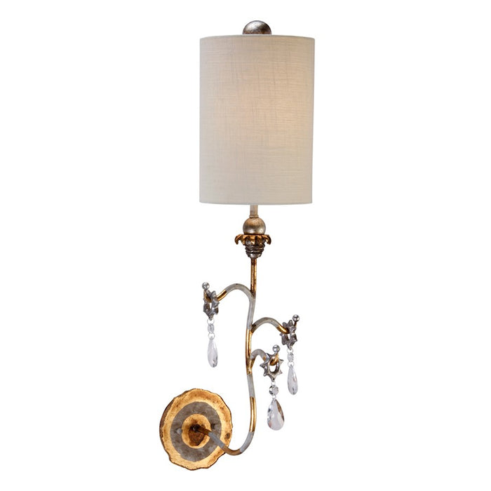 Lucas McKearn Tivoli 1Lt Wall Sconce, Cream Patina/Gold/Cream - SC1038-G
