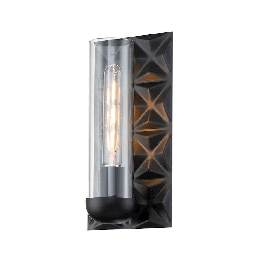 Lucas McKearn Alpha 1 Light Wall Sconce, Matte Black - SC10503MB-1