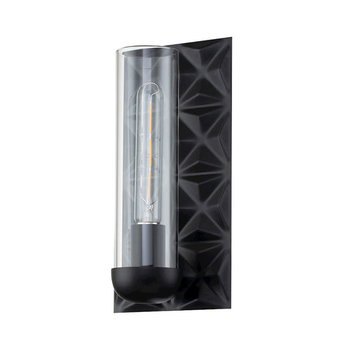 Lucas McKearn Alpha 1 Light Wall Sconce, Matte Black