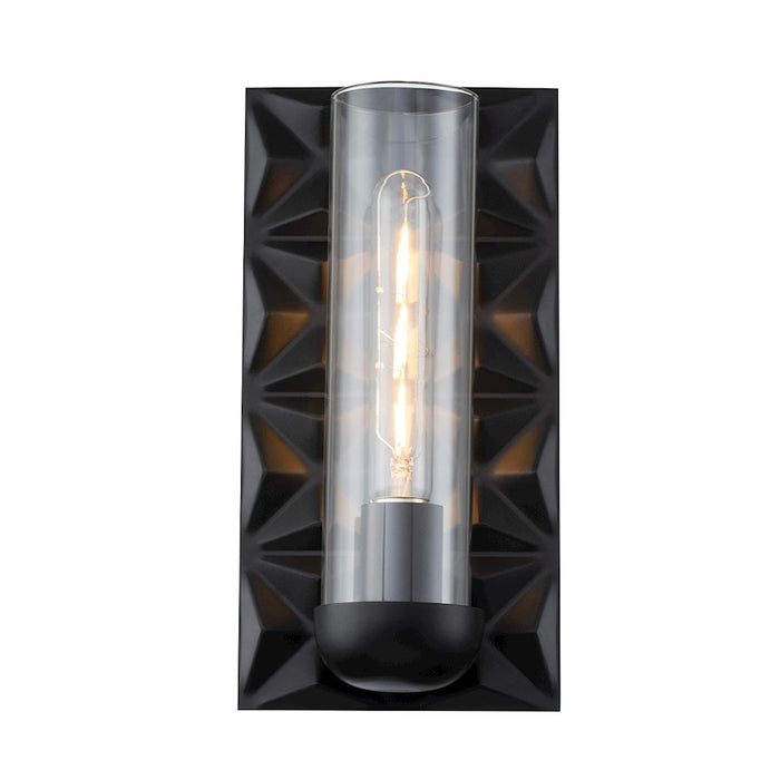 Lucas McKearn Alpha 1 Light Wall Sconce, Matte Black