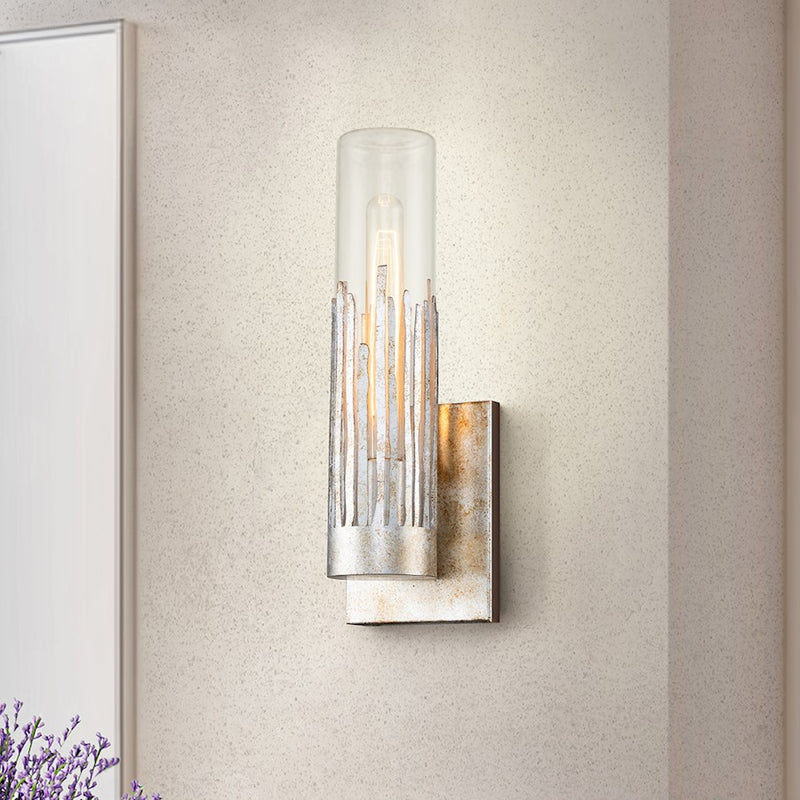 Lucas McKearn Julia 1 Light Wall Sconce, Silver